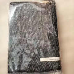 倉敷意匠 杉綾織ガーゼ タオルマフラー(ブラック)