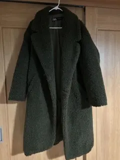 bunnba様専用ZARA オリーブグリーン ボアロングコート