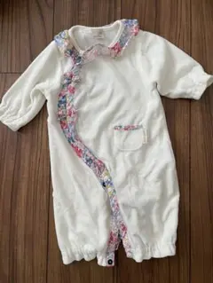 petit main フラワープリントツーウェイ・ドレスオール 50-70