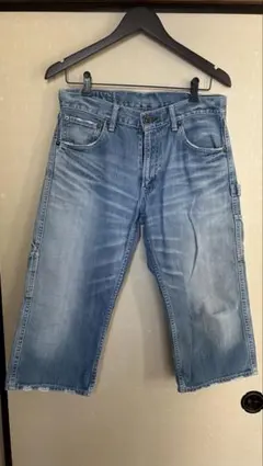 Levi's 503 ペインターハーフパンツ 30-20 ライトブルー
