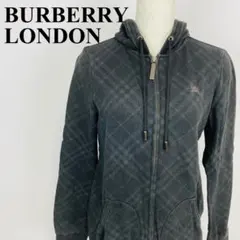 BURBERRY LONDON チェックパーカー 黒 38 0757-Aのサムネイル
