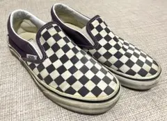 Vans チェッカーパターンスリッポン 23cm US 5.0/6.5