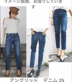 アングリッド【UNGRID】 ストレッチテーパードデニムパンツ/25のサムネイル