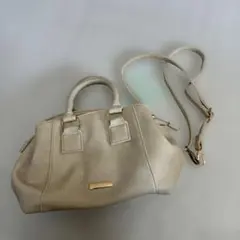 anyFAM ベージュ ショルダーバッグ