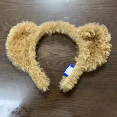 ダッフィー耳付きベージュカチューシャ