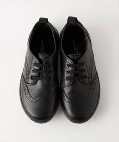 【美品】20cm green label relaxingウィングチップスニーカ