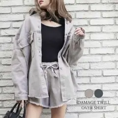ダメージツイルオーバーシャツ ANAP ジャケット