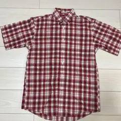 L.L.Bean 半袖チェックシャツ レッド系 メンズ Sのサムネイル