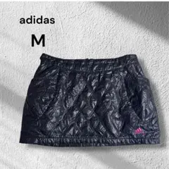 adidas◆レディー　ゴルフ用スカート　キルティング生地　黒　【訳あり】