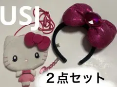 ♡土日価格♡USJハローキティ カチューシャと財布ポーチセット