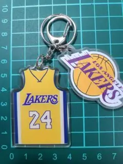 NBA レイカーズ　24番　コービー　ユニフォーム　アクリル　キーホルダー