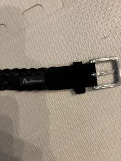anderson's スウェードベルト　黒　難ありのサムネイル