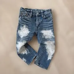 100 ゴートゥーハリウッド　ダメージ加工　デニムパンツのサムネイル