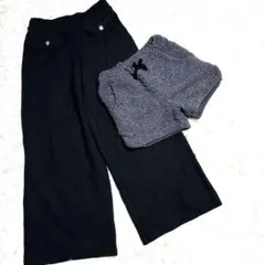 GLOBAL WORK 、ZARA黒系 キッズ用。ハーフ、ワイドパンツ秋冬用