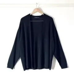 【今だけセール・美品】レイジブルー レーヨン混カーディガン 黒 M 薄手 羽織りのサムネイル