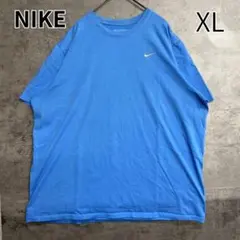 ナイキ 青 Ｔシャツ 半袖 スウッシュ 定番 ストリート ＸＬ【い270】