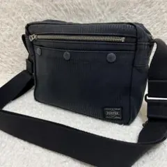 美品✨️PORTER DRAWING 廃盤 ショルダーバッグ 黒 ストライプのサムネイル