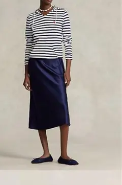 ⭐︎新品⭐︎ポロラルフローレンストライプジャージーフード付きTシャツ