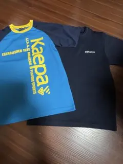 Kaepa Tシャツ 2枚セット 青/黒