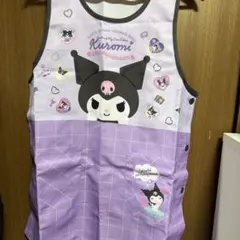 クロミデザインエプロン 紫色