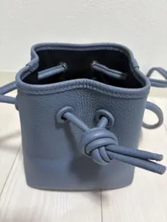 VASIC◆BOND MINI/ハンドバッグ/レザー/BLU/無地 | ヴァジック ボンド ミニ VASIC BOND MINI レザー