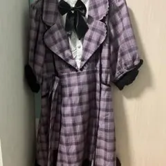 dearmylove 夢展望　パープル　紫　ワンピース　LL