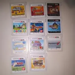 3DSソフト6本セット、別売りも可能 ※カセットの裏に名前が書いて