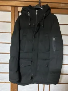 AZUL フード付き ブラックダウンジャケット　クリーニング済み