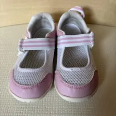 IFME メッシュ上履き ホワイト/ピンク 17.5cm