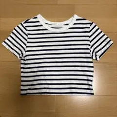 ボーダー柄 半袖カットソー Sサイズのサムネイル