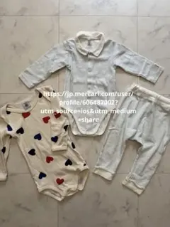 PETITBATEAU プチバトー ハート 肌着 オーガニック パジャマ