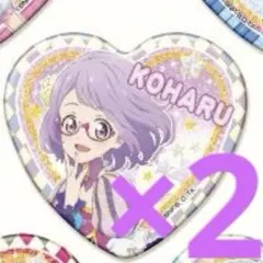 アイカツスターズ！ ハート型缶バッジコレクション(リバイバル) ゆず