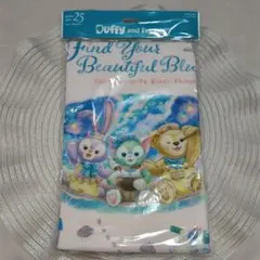 ダッフィー ファインド ユア ビューティフル ブルー フェイスタオル