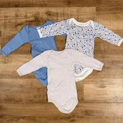 プチバトー　ロンパース・カバーオール 3点セット