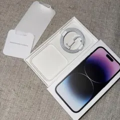iPhone 14 Pro 箱のみ（Deep Purple）付属品あり