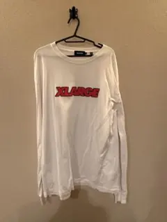 【人気】XLARGE ロゴロンT 長袖Tシャツ 白 XLサイズ
