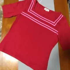 自由区 半袖カットソー レッド 40のサムネイル
