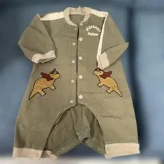 Pleasant Fellow 恐竜刺繍ロンパース