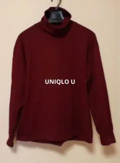 【UNIQLO U】タートルネックT (長袖・ワイン)