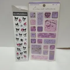 サンリオ　サンリオキャラクターズ　マイメロディ　クロミ　シール