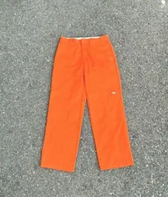 Dickies ダブルニー ワークパンツ オレンジ w36 l32　激レアのサムネイル