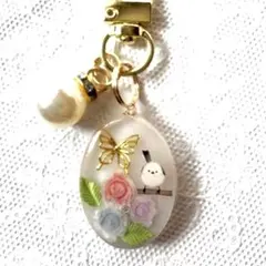 りあら様お取置きです。No．808 シマエナガ 爪切り レジン デコ