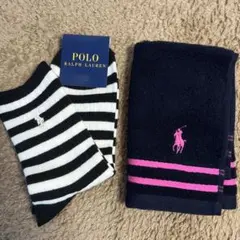 POLO RALPH LAUREN ストライプソックス 22〜24cm