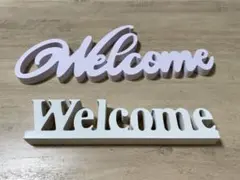Welcome オブジェ 2点セット ウェルカムボード【バラ売り可】