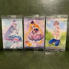 わんぷり3枚 プリキュアカードウエハース11