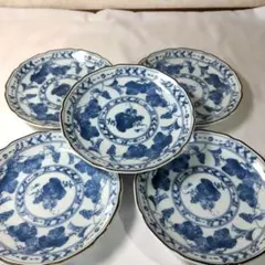 A66 古伊万里焼 染付松竹梅図小鉢 五客セット 古美術 A - メルカリ