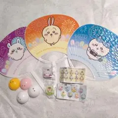 ちいかわ　くら寿司コラボ　うちわ3枚&ガチャ2個