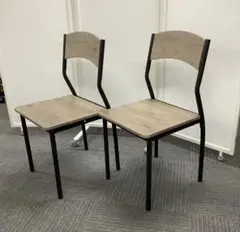 【背筋が伸びる】ダイニングチェア二脚セット シンプル