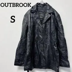 本革✨OUTBROOK【S】ヴィンテージ レザージャケット アウター ブラック