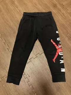 ジョーダンスウェットパンツ黒100NIKE3-4Yバスケ